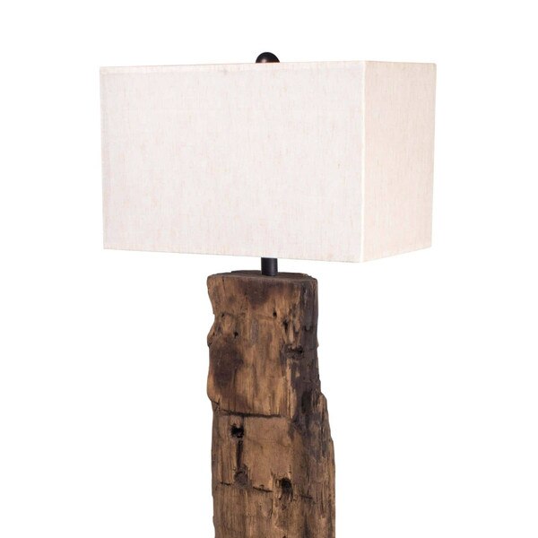 Reclaimed Wood Floor Lamp | Regina Andrew Detroit